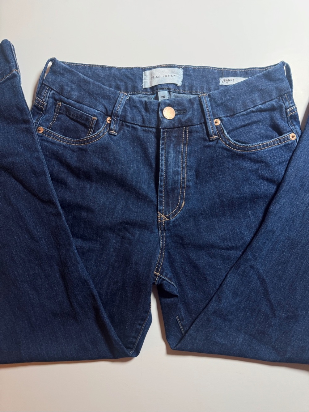 DEAR JOHN Dark Wash Wide Leg Jeans